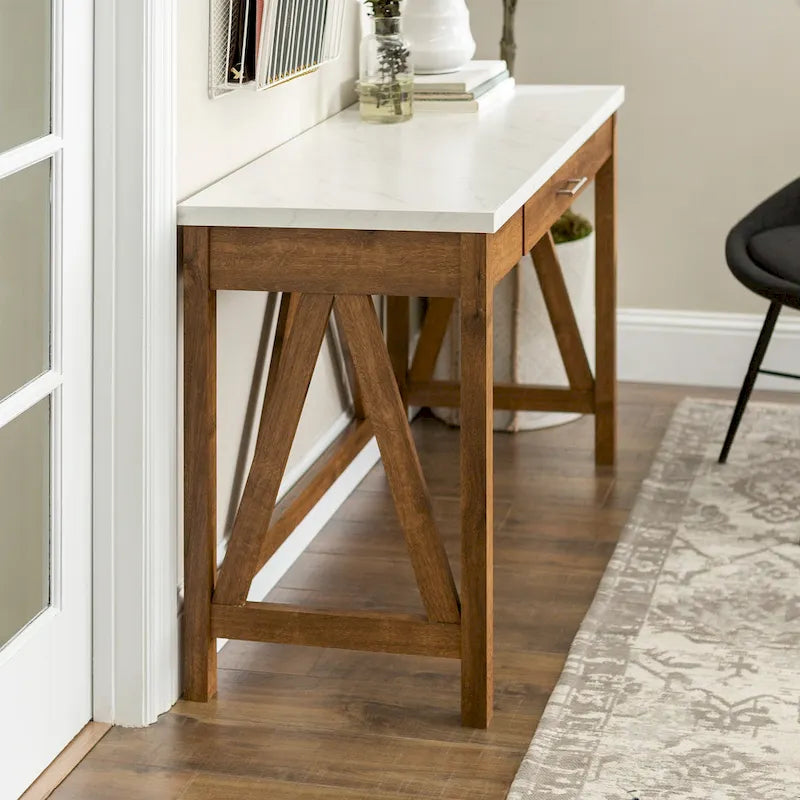 Bureau à écrire sur tréteaux