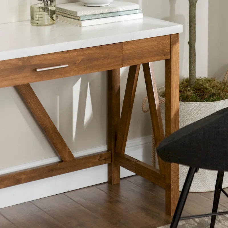 Bureau à écrire sur tréteaux