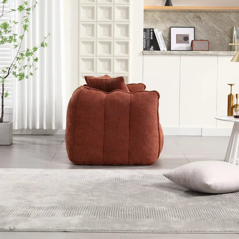 Causeuse d'appoint capitonnée en chenille moderne de 65,1 po avec mousse haute résilience