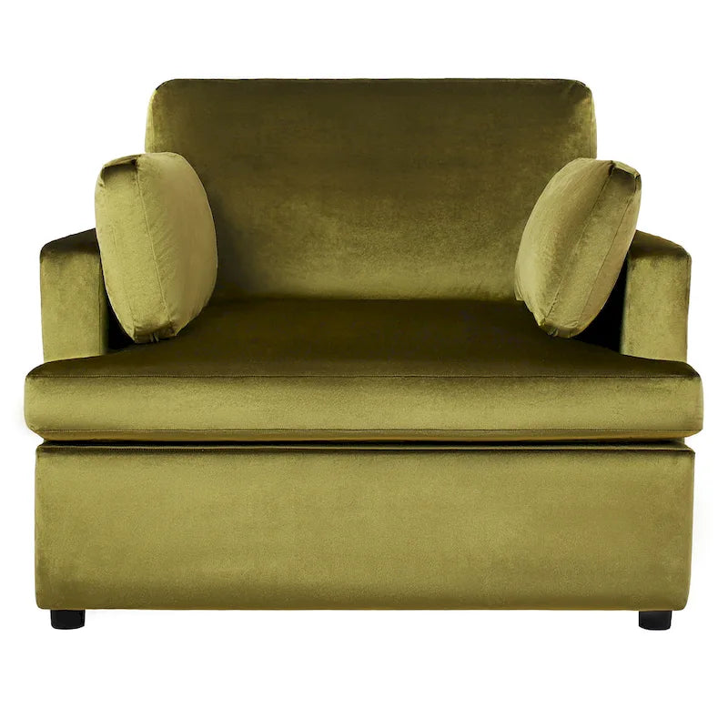 Fauteuil d'appoint surdimensionné - Coussins d'accoudoir confortables, Style neutre polyvalent, Design élégant, Cadre durable