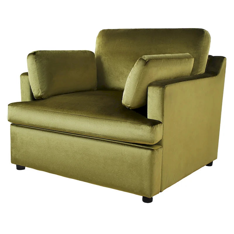 Fauteuil d'appoint surdimensionné - Coussins d'accoudoir confortables, Style neutre polyvalent, Design élégant, Cadre durable