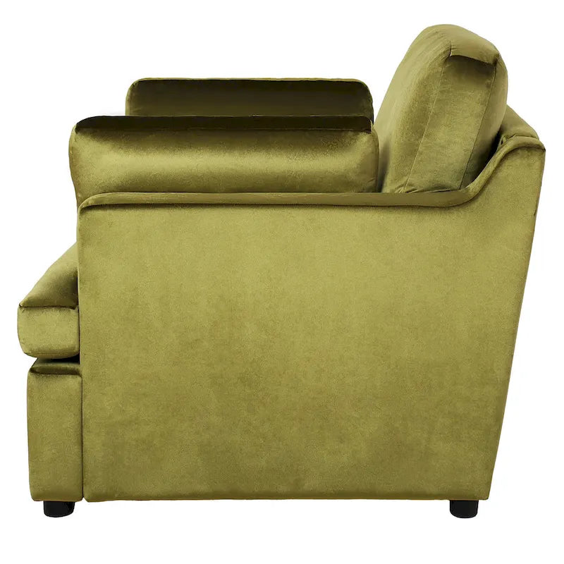 Fauteuil d'appoint surdimensionné - Coussins d'accoudoir confortables, Style neutre polyvalent, Design élégant, Cadre durable