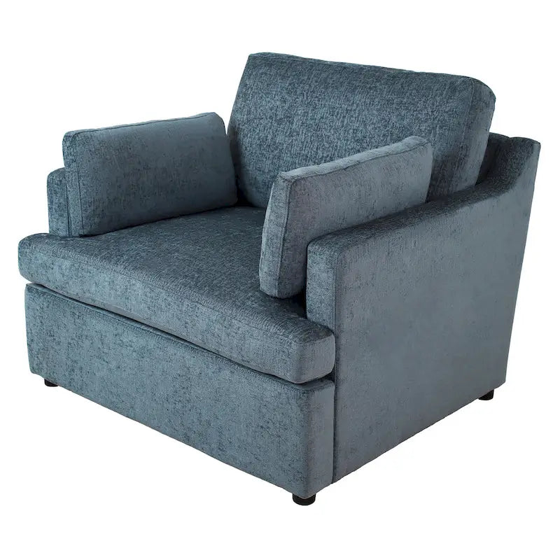 Fauteuil d'appoint surdimensionné - Coussins d'accoudoir confortables, Style neutre polyvalent, Design élégant, Cadre durable
