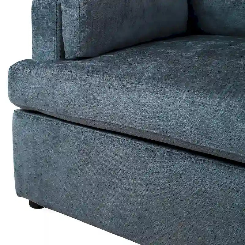 Fauteuil d'appoint surdimensionné - Coussins d'accoudoir confortables, Style neutre polyvalent, Design élégant, Cadre durable