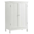 Meuble de rangement de salle de bain au sol avec double porte, armoire de cuisine, meuble à chaussures
