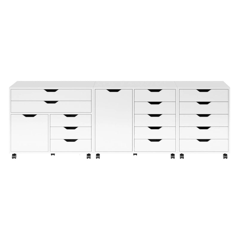 Ensemble de 3 armoires de rangement Halifax, blanc