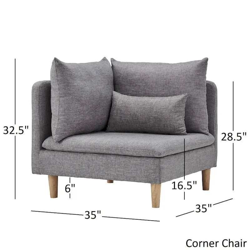 Fauteuil d'angle modulaire du milieu du siècle