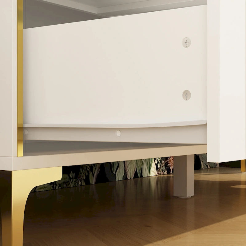 Commode à 6 tiroirs Commode moderne blanche Commode de rangement en bois