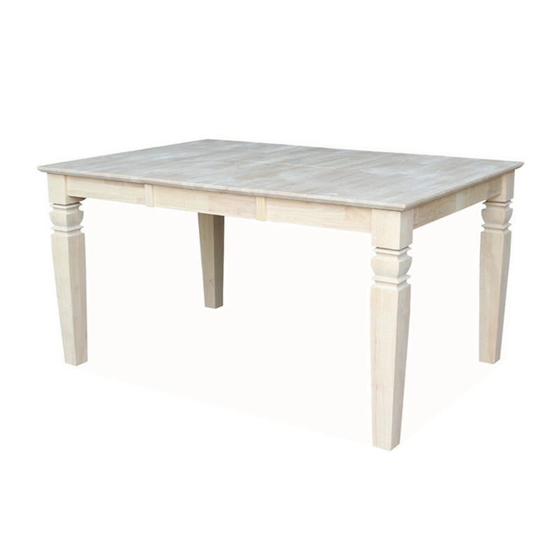 Table de salle à manger à rallonges papillon – Non finie