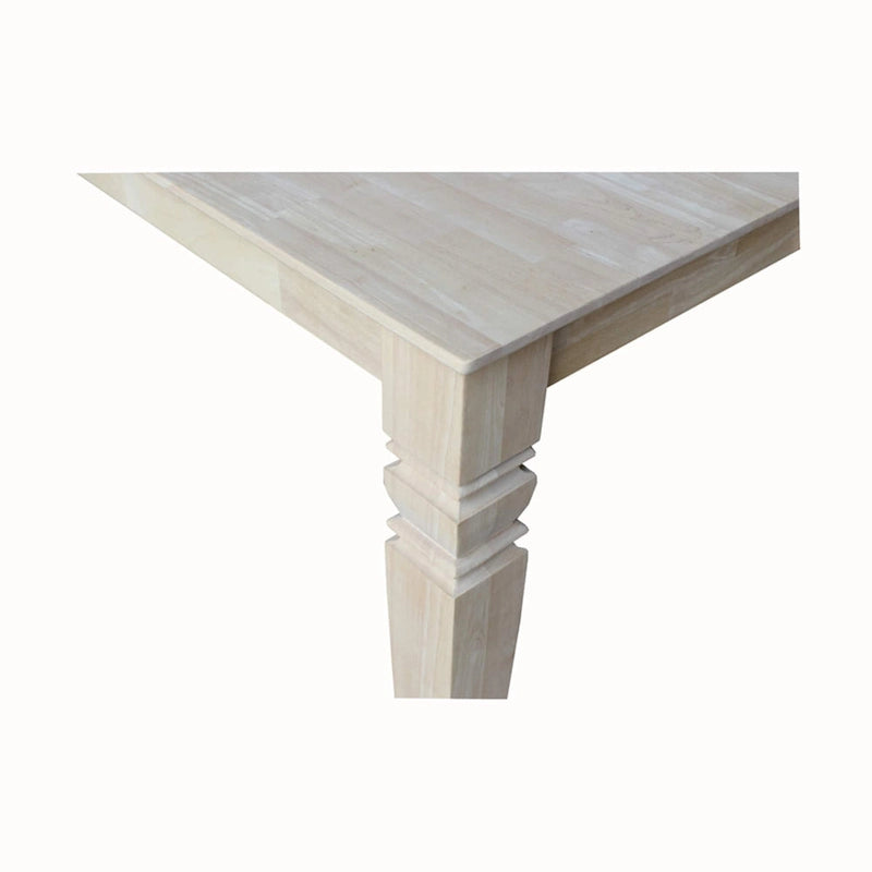 Table de salle à manger à rallonges papillon – Non finie