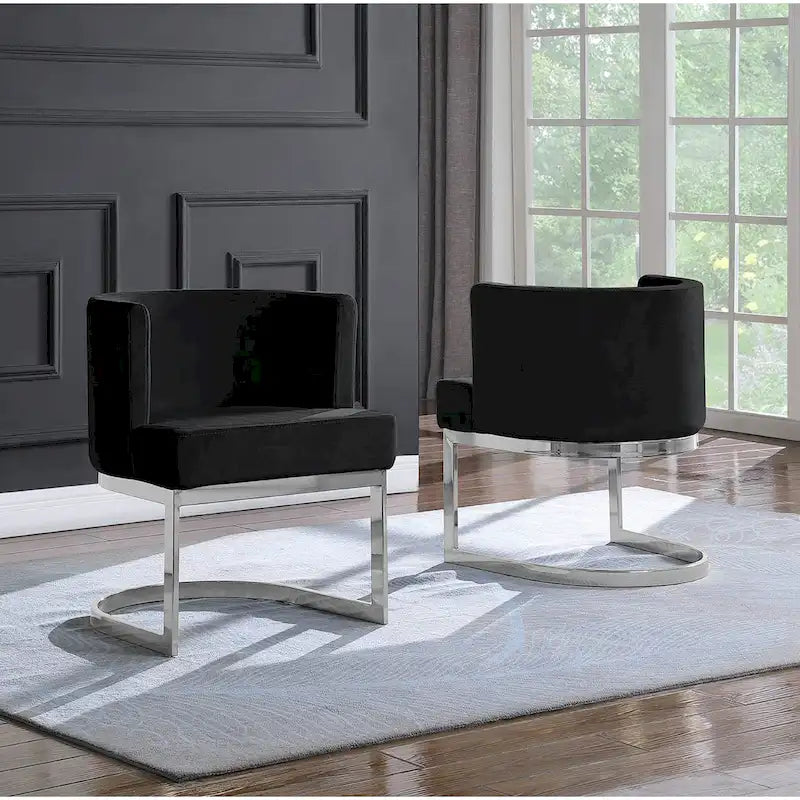 Fauteuil de détente avec base chromée (simple)