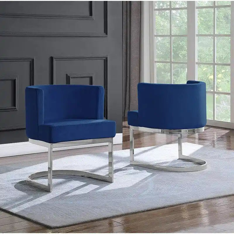 Fauteuil de détente avec base chromée (simple)