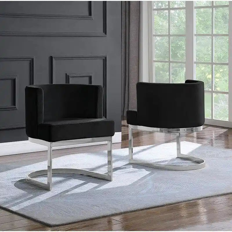 Fauteuil de détente avec base chromée (simple)