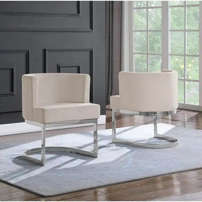 Fauteuil de détente avec base chromée (simple)
