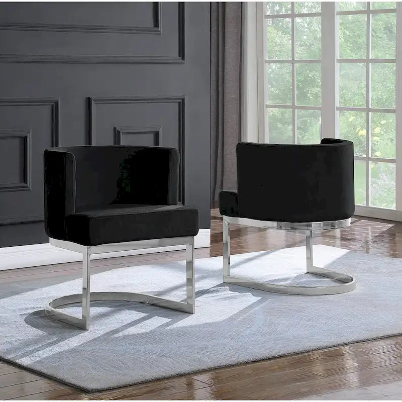 Fauteuil de détente avec base chromée (simple)