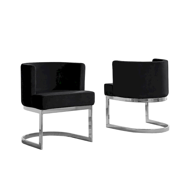 Fauteuil de détente avec base chromée (simple)