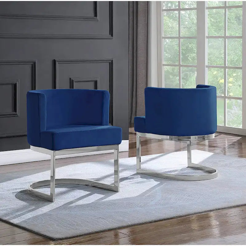 Fauteuil de détente avec base chromée (simple)