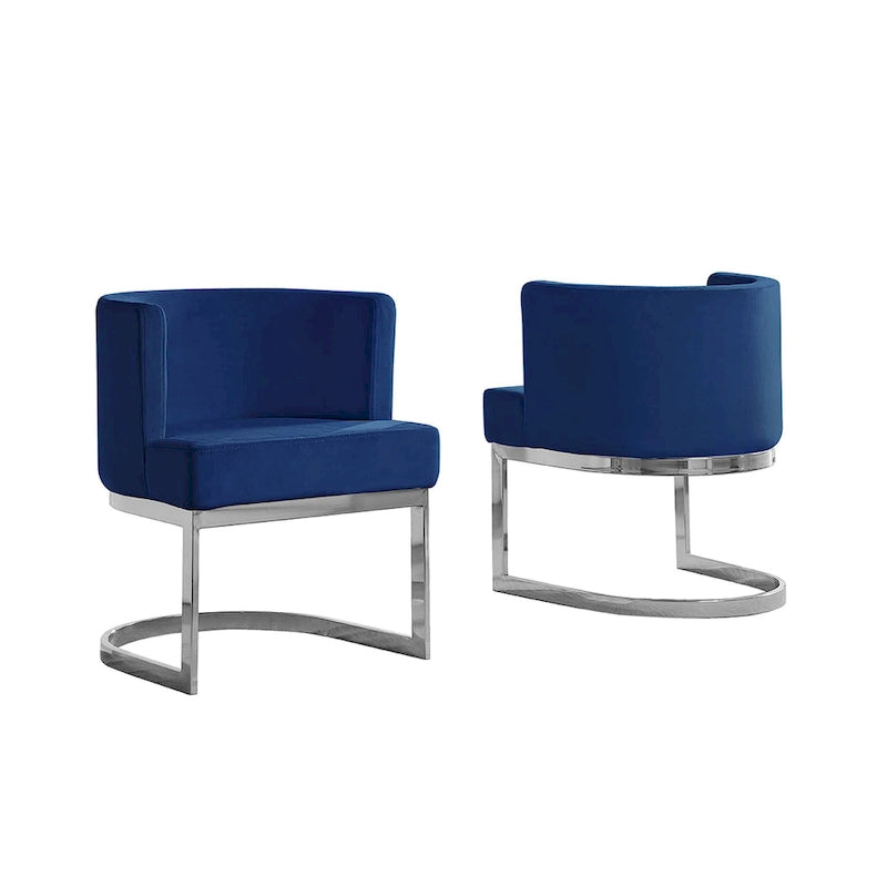 Fauteuil de détente avec base chromée (simple)