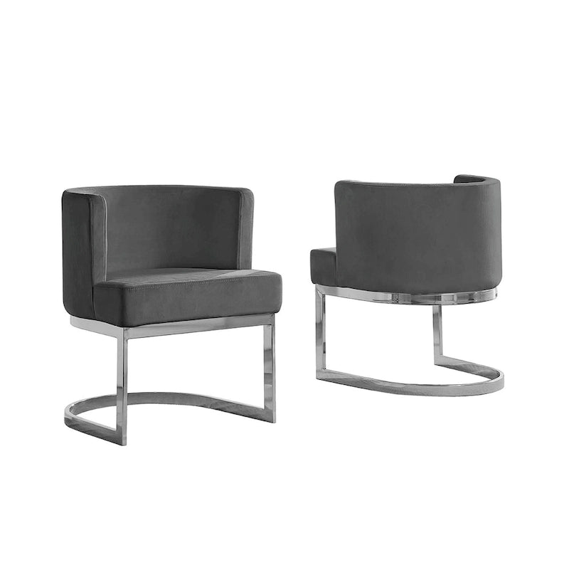 Fauteuil de détente avec base chromée (simple)