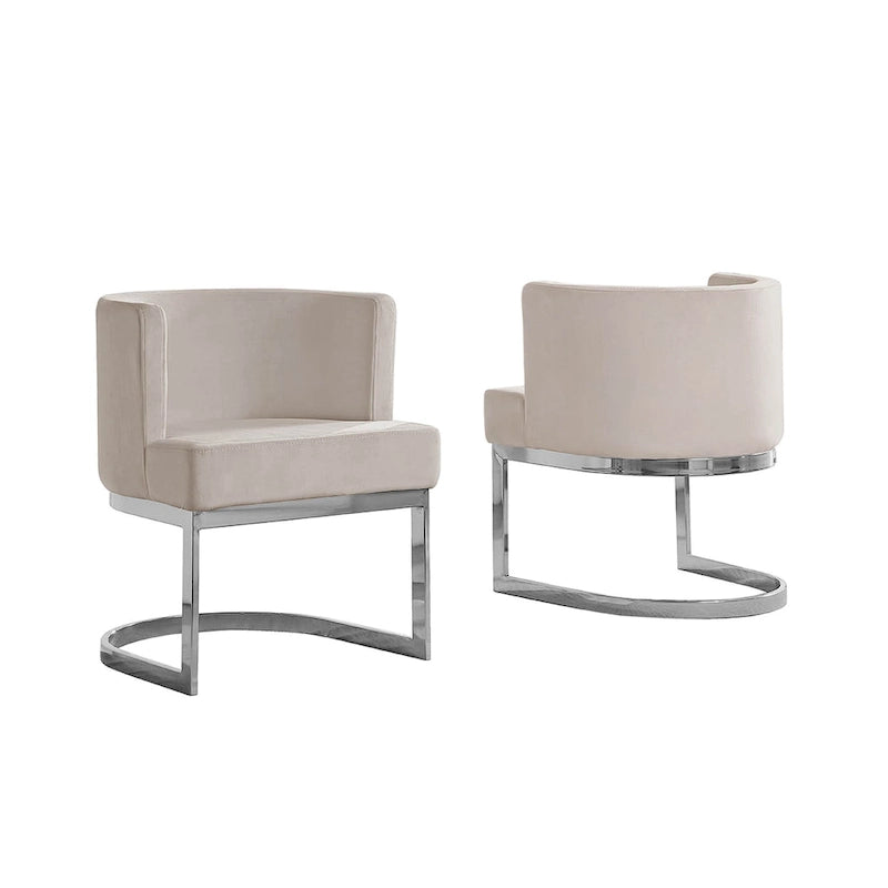 Fauteuil de détente avec base chromée (simple)
