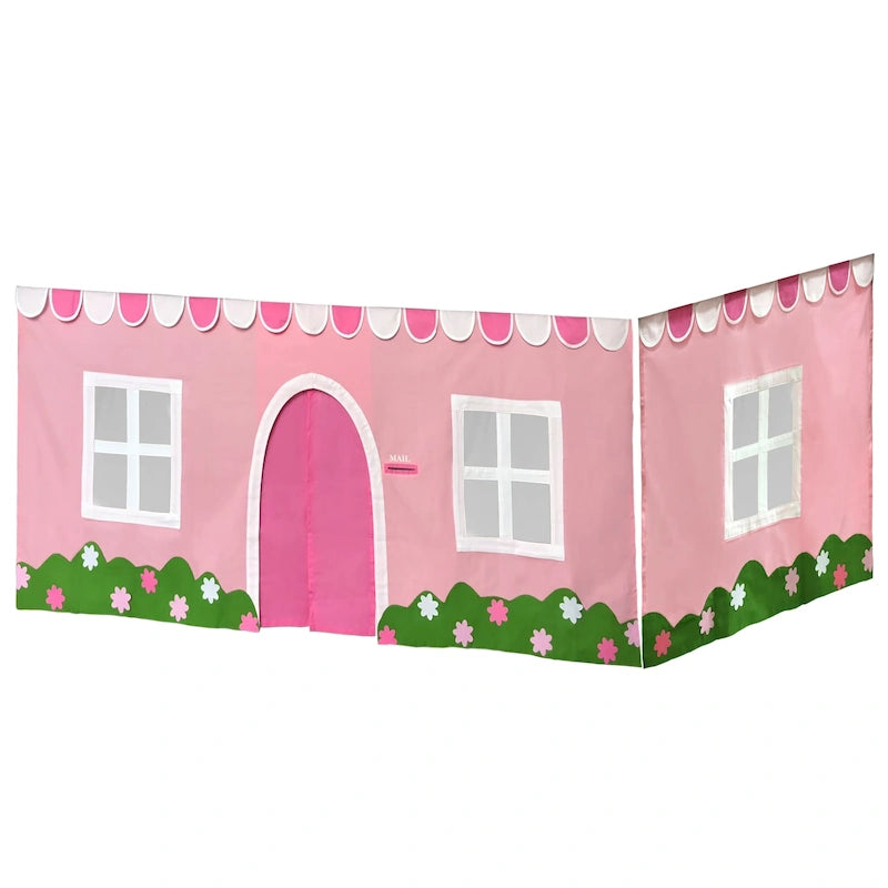 Rideau de lit en coton de style campagnard