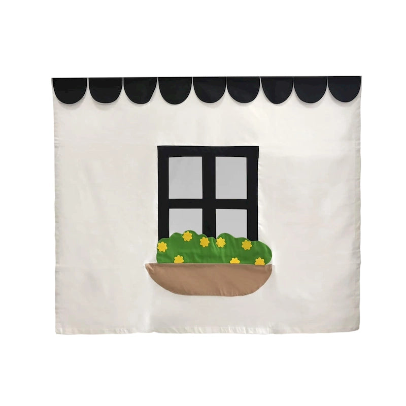 Rideau de lit en coton de style campagnard