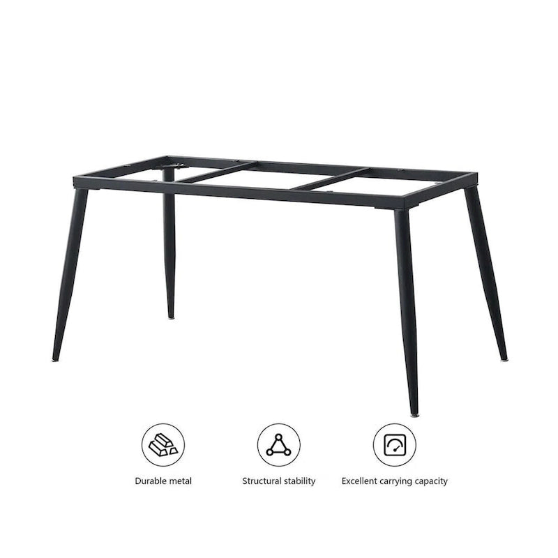 Table à manger rectangulaire 70,8" avec plateau en pierre