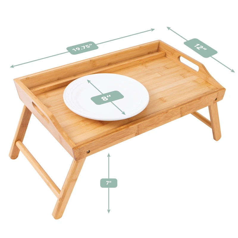 Plateau de lit Média moyen avec support tablette et téléphone