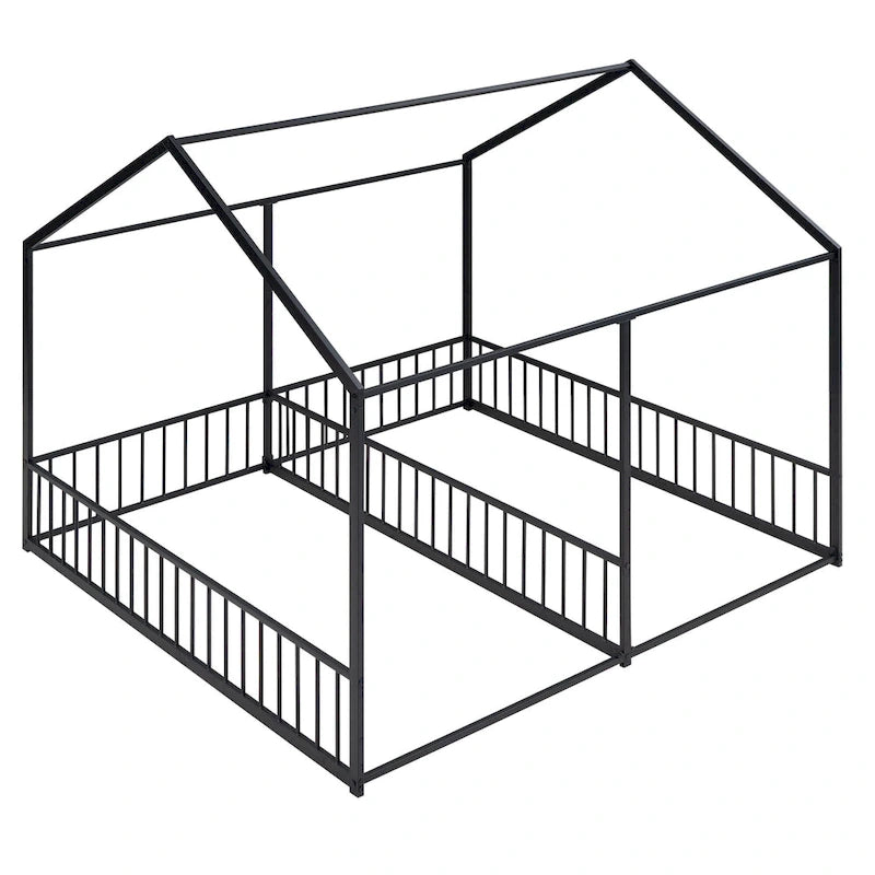 Lits plateforme Metal House Deux lits partagés Deux lits partagés