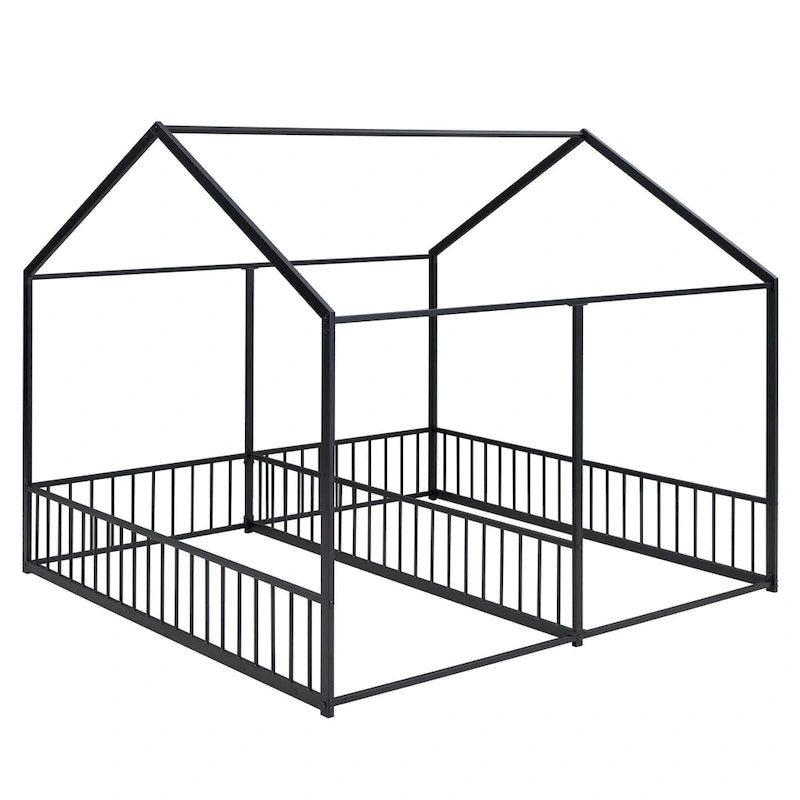 Lits plateforme Metal House Deux lits partagés Deux lits partagés