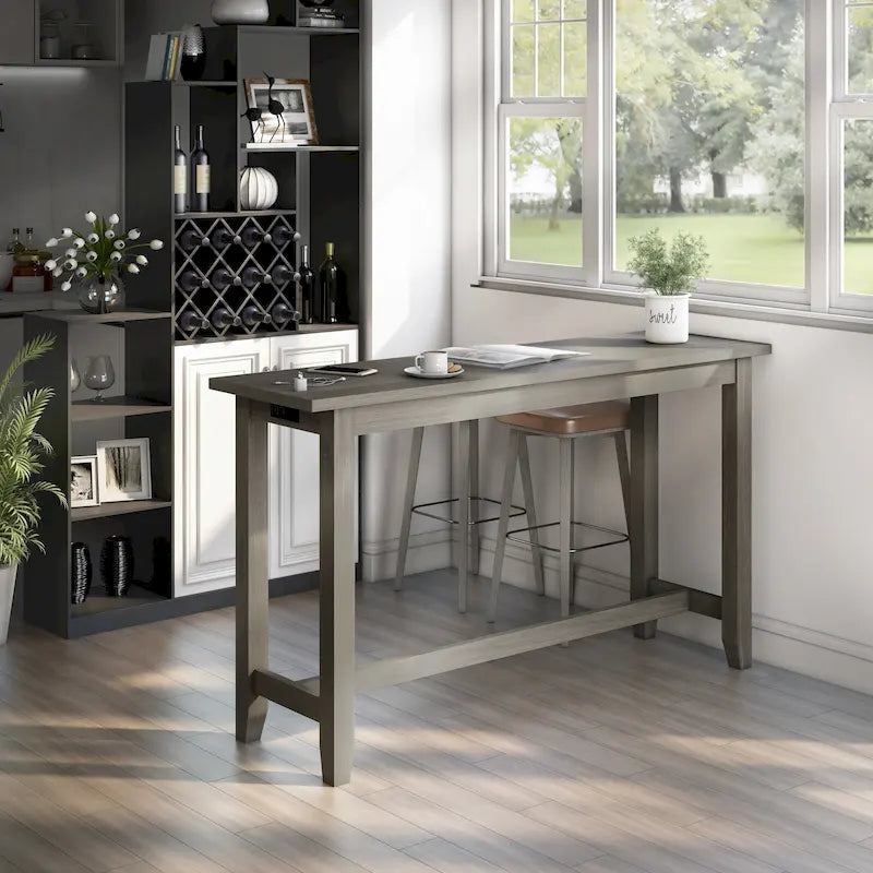Table hauteur comptoir de 64 pouces avec port USB