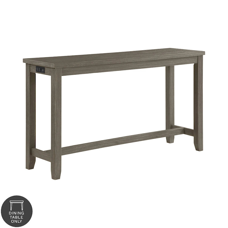 Table hauteur comptoir de 64 pouces avec port USB