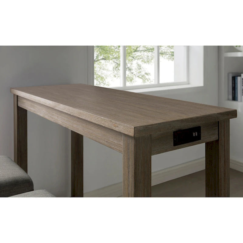 Table hauteur comptoir de 64 pouces avec port USB