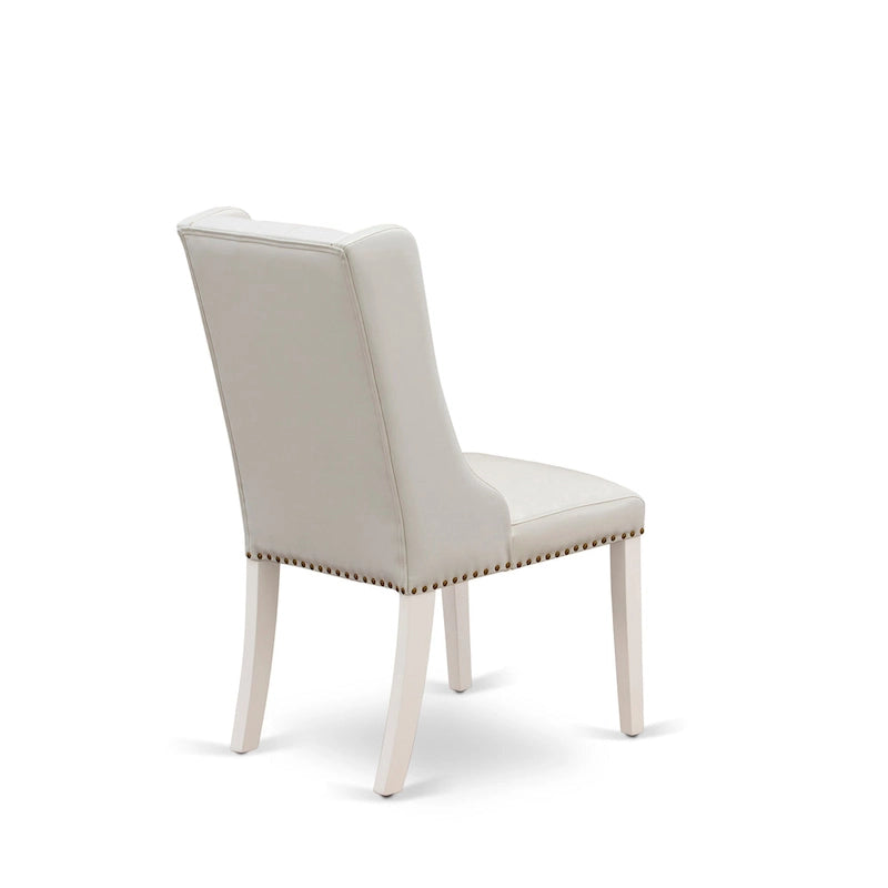 Chaises de cuisine - Chaises de salle à manger capitonnées avec rivets, lot de 2 (finition et rembourrage)