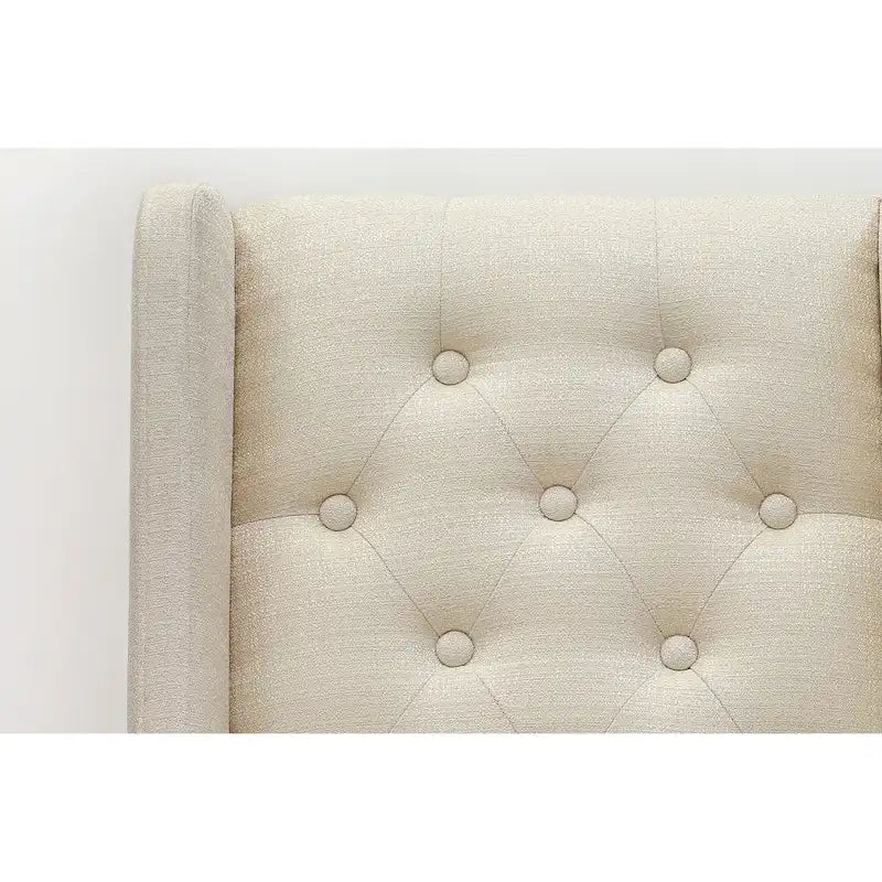 Chaises de cuisine - Chaises de salle à manger capitonnées avec rivets, lot de 2 (finition et rembourrage)