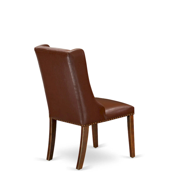 Chaises de cuisine - Chaises de salle à manger capitonnées avec rivets, lot de 2 (finition et rembourrage)