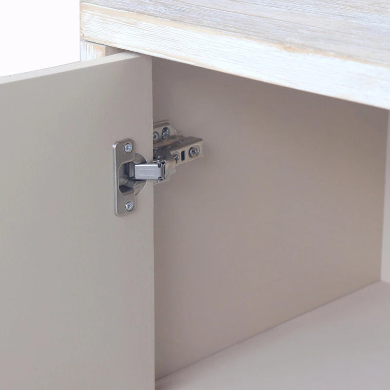 Bahut de style rustique à 4 portes en bois