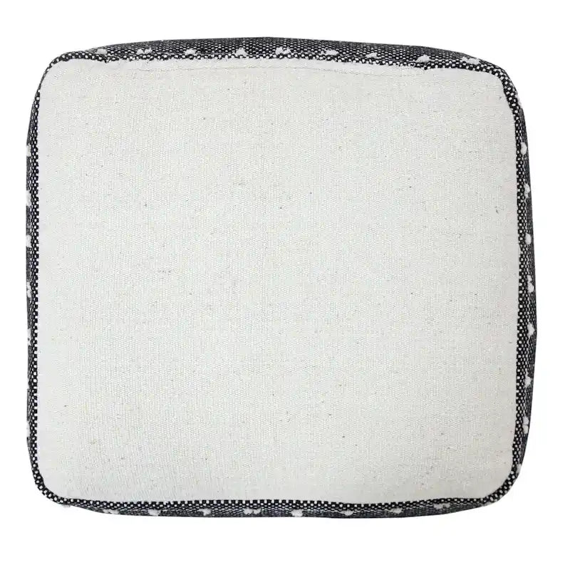 18 Ottomans en coton 100 % blanc