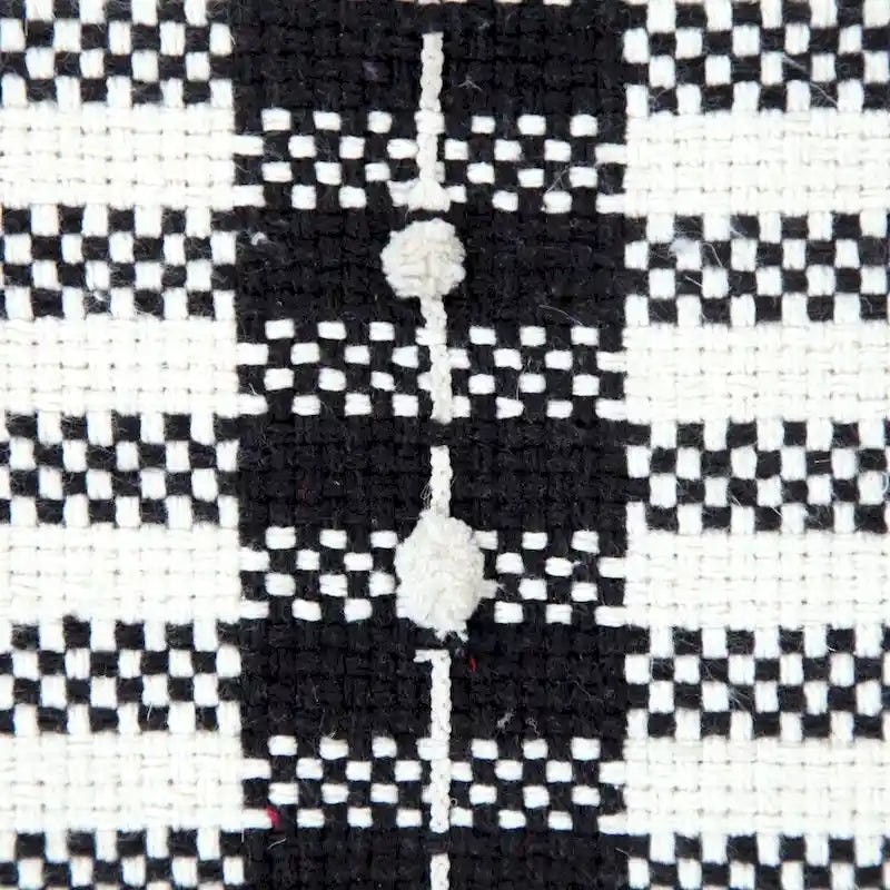 18 Ottomans en coton 100 % blanc