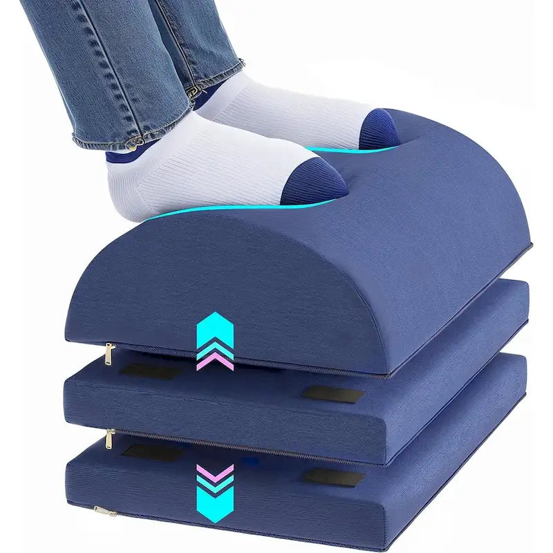 Repose-pieds ergonomique et tabouret repose-pieds de bureau réglable en hauteur pour un soutien sous le bureau