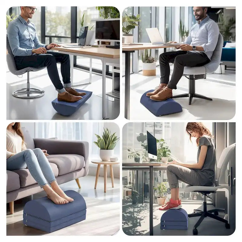 Repose-pieds ergonomique et tabouret repose-pieds de bureau réglable en hauteur pour un soutien sous le bureau