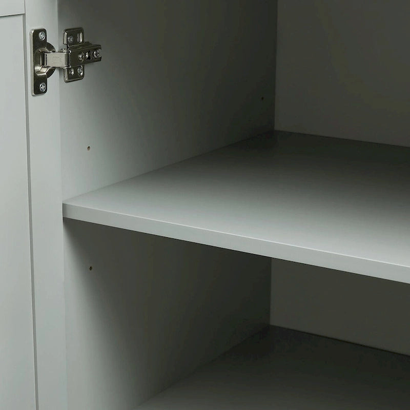 Meuble de rangement haut et large avec portes et trois tiroirs