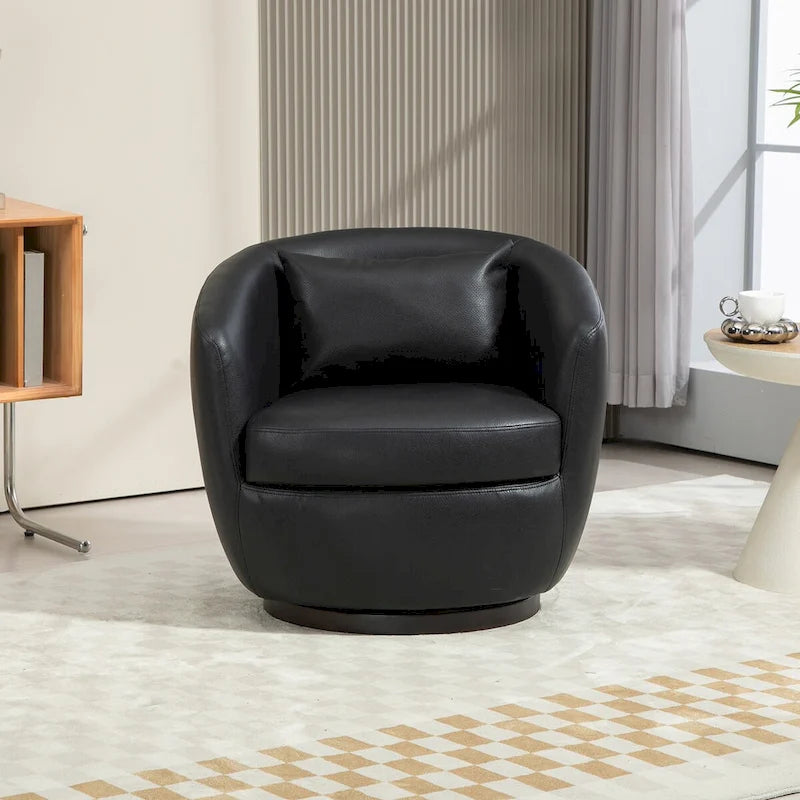 Fauteuil pivotant cylindrique de salon moderne