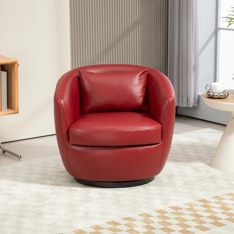 Fauteuil pivotant cylindrique de salon moderne