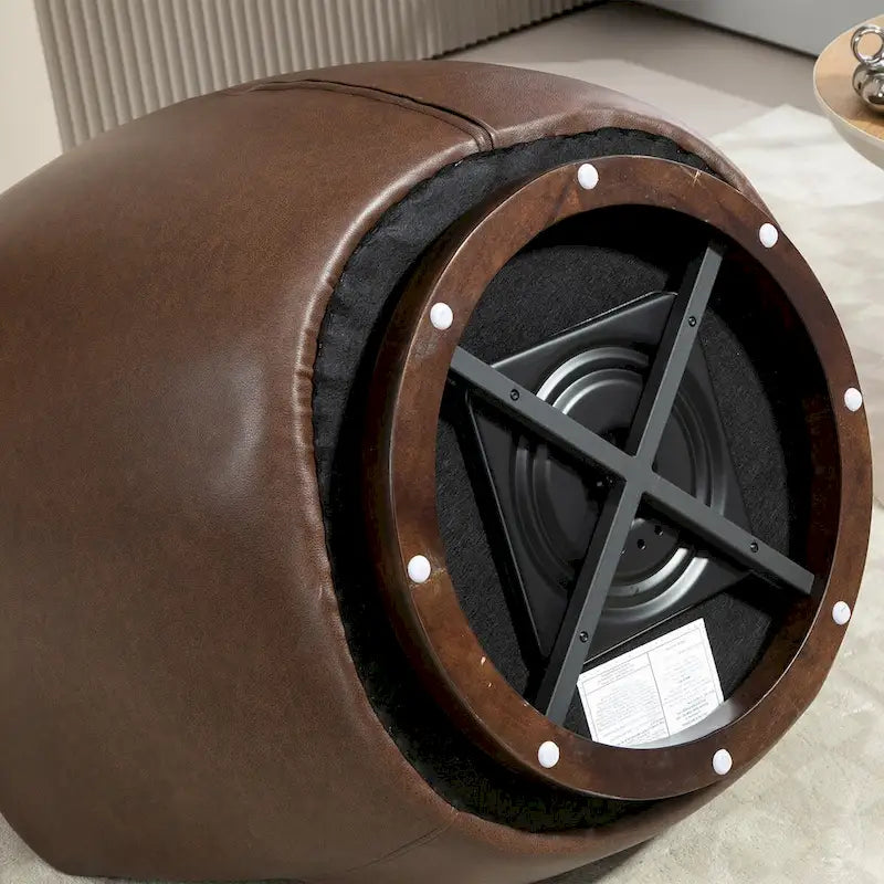 Fauteuil pivotant cylindrique de salon moderne