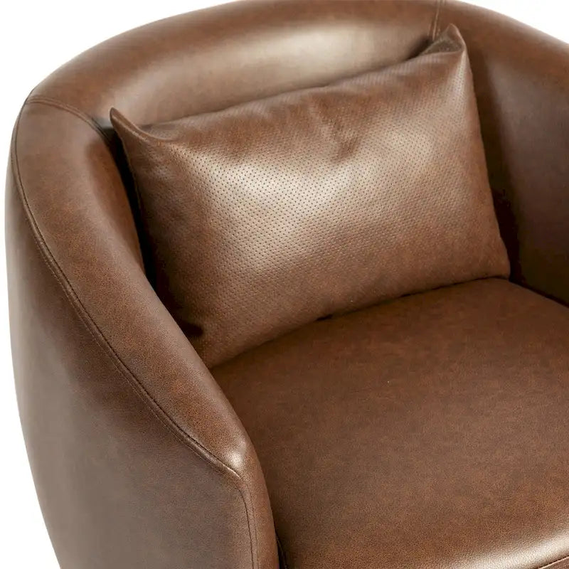 Fauteuil pivotant cylindrique de salon moderne