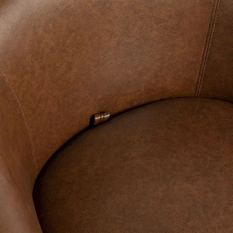 Fauteuil pivotant cylindrique de salon moderne