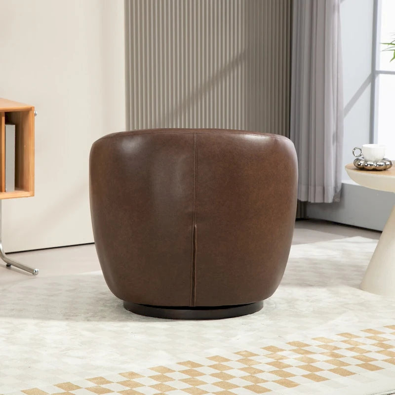 Fauteuil pivotant cylindrique de salon moderne