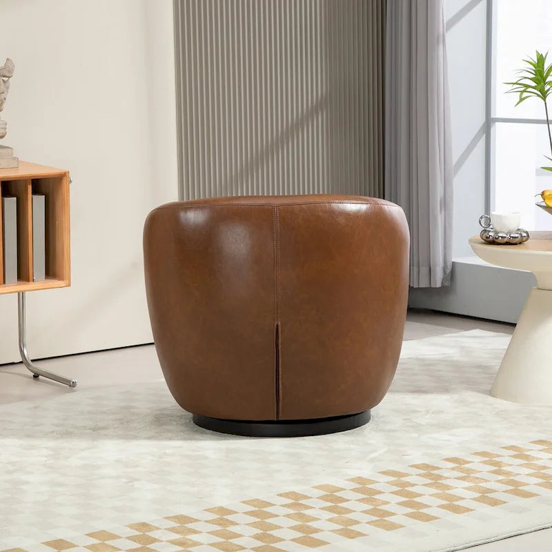 Fauteuil pivotant cylindrique de salon moderne