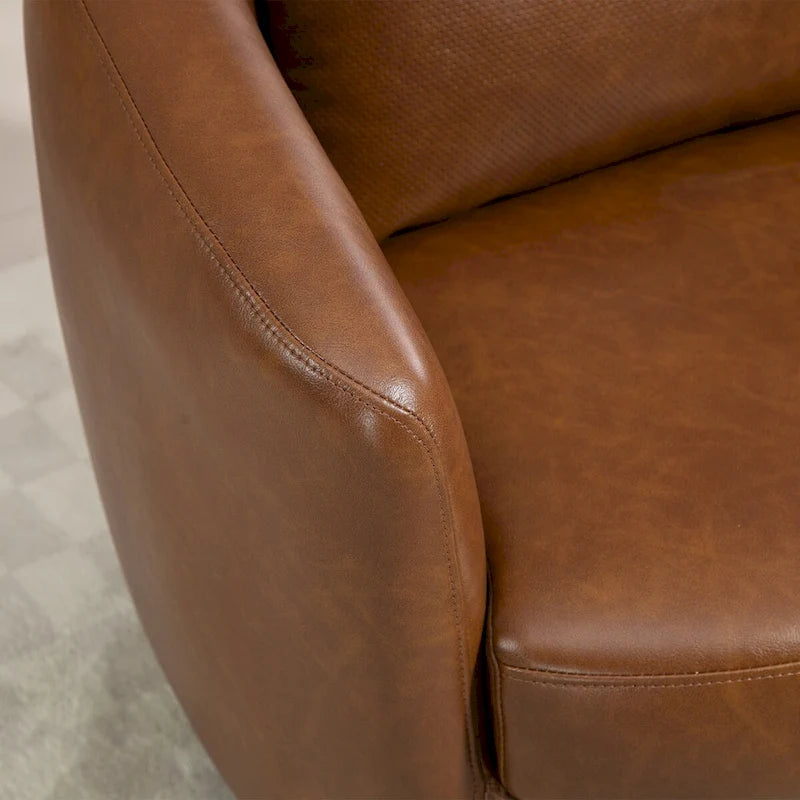 Fauteuil pivotant cylindrique de salon moderne
